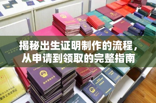 猇亭揭秘出生证明制作的流程，从申请到领取的完整指南