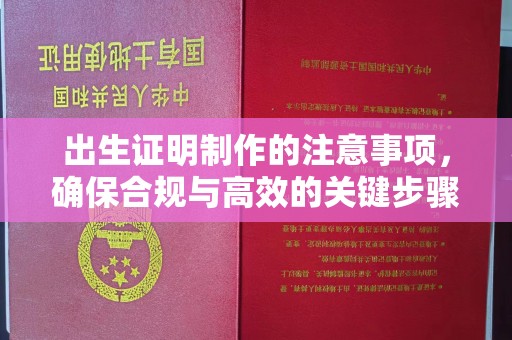 猇亭出生证明制作的注意事项，确保合规与高效的关键步骤