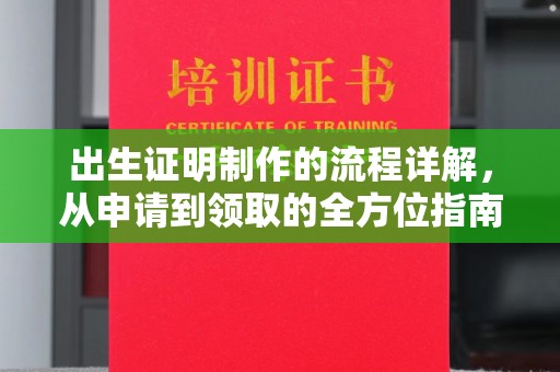 猇亭出生证明制作的流程详解，从申请到领取的全方位指南
