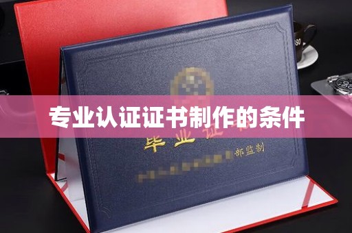 猇亭专业认证证书制作的条件