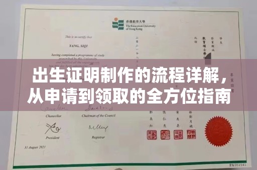 猇亭出生证明制作的流程详解，从申请到领取的全方位指南